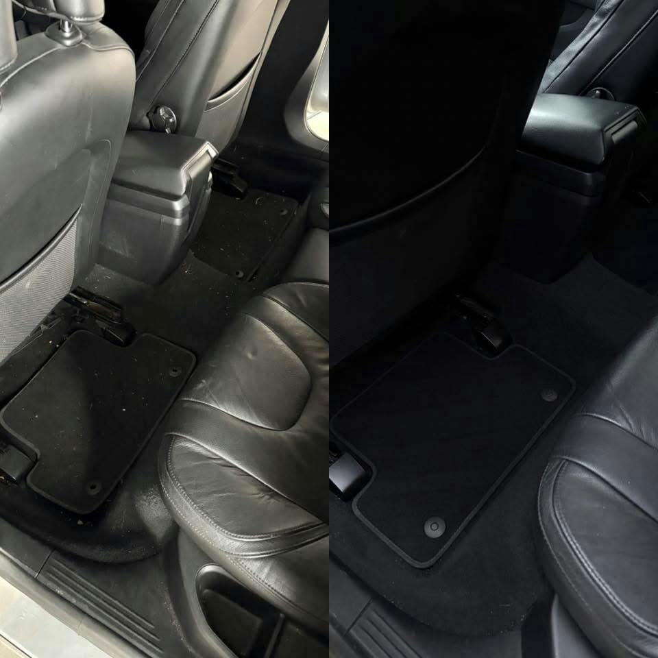 Seats + carpets, before and after